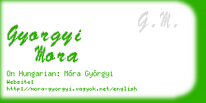 gyorgyi mora business card