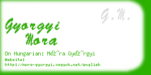 gyorgyi mora business card